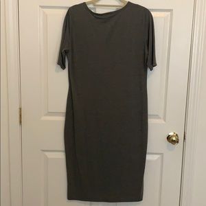 LuLaRoe Julia dress in Solid Grey